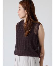 Lugnoncure | レース編みノースリーブニット(ニット/セーター)