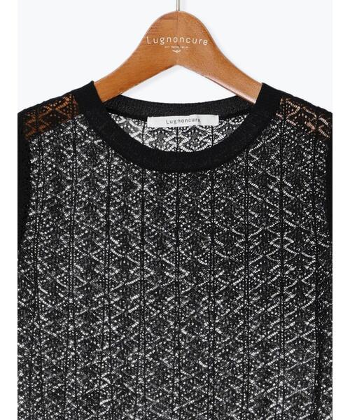 Lugnoncure（ルノンキュール）の「レース編みノースリーブニット（ニット/セーター・レディース・オフホワイト/ブラウン/ブラック・F）」の17枚目の写真