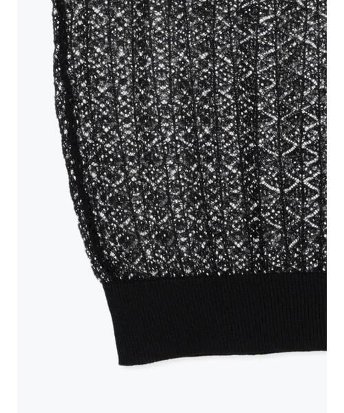 Lugnoncure（ルノンキュール）の「レース編みノースリーブニット（ニット/セーター・レディース・オフホワイト/ブラウン/ブラック・F）」の19枚目の写真