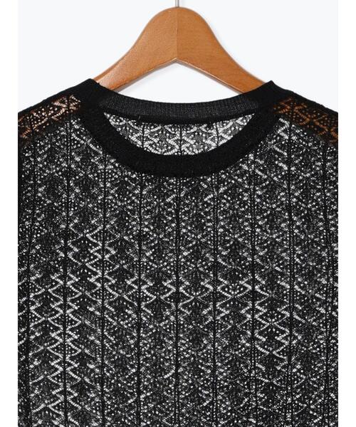 Lugnoncure（ルノンキュール）の「レース編みノースリーブニット（ニット/セーター・レディース・オフホワイト/ブラウン/ブラック・F）」の20枚目の写真