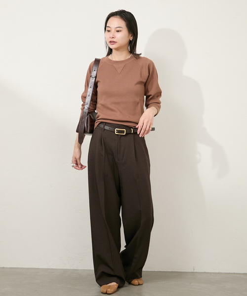 Faith（-）の「別注【FAITH MILLS CORP】ワッフルガゼットPO（Tシャツ/カットソー・レディース・ブラウン/ピンク/チャコールグレー・FREE）」の11枚目の写真