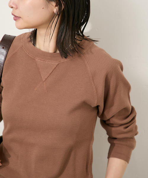 Faith（-）の「別注【FAITH MILLS CORP】ワッフルガゼットPO（Tシャツ/カットソー・レディース・ブラウン/ピンク/チャコールグレー・FREE）」の18枚目の写真