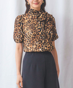 ブランド古着】レオパード柄半袖シャツ（シャツ/ブラウス）｜CELINE