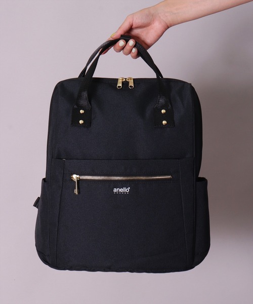 anello(アネロ)の「(LF)【anello】10ポケット/16L 多収納 リュック(バックパック/リュック・レディース・ネイビー/ライトグレー/ブラック・ONE SIZE)」の10枚目の写真