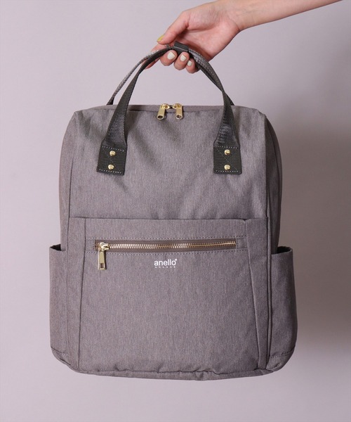 anello(アネロ)の「(LF)【anello】10ポケット/16L 多収納 リュック(バックパック/リュック・レディース・ネイビー/ライトグレー/ブラック・ONE SIZE)」の12枚目の写真