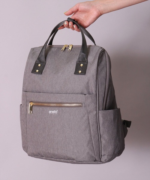 anello(アネロ)の「(LF)【anello】10ポケット/16L 多収納 リュック(バックパック/リュック・レディース・ネイビー/ライトグレー/ブラック・ONE SIZE)」の13枚目の写真