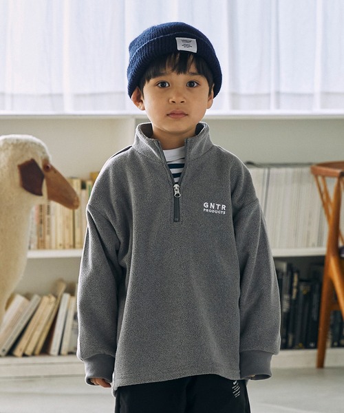 GENERATOR（ジェネレーター）の「GENERATOR/ジェネレーター フリースハーフジッププルオーバー（その他トップス・キッズ・キャメル/ブラック/トップグレー・M/L/XL）」の2枚目の写真