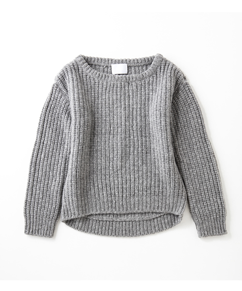 radiance de SYHSE（ラディアンスドシセ）の「CREW NECK RIB KNIT PULLOVER（ニット/セーター・レディース・オフホワイト/グレー・SMALL/MEDIUM）」の3枚目の写真