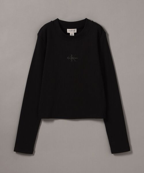 Calvin Klein(カルバン・クライン)の「ロングスリーブモノグラムベビーTシャツ(Tシャツ/カットソー・レディース・ブラック/ホワイト/バイオレット/モーブ系/ダークパープル/ライトアッシュグレー・M/S/XS/XXS)」の21枚目の写真