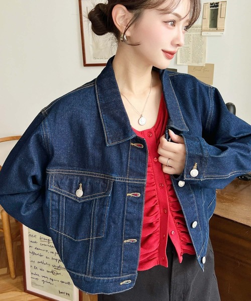 セール】フロントギャザーショートカーディガン（カーディガン/ボレロ