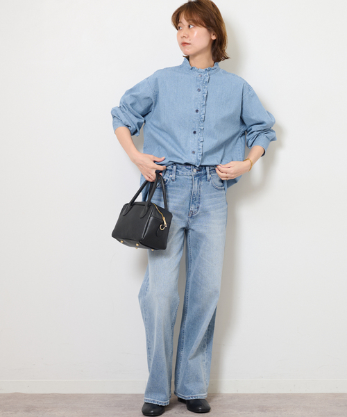 JOURNAL STANDARD relume（ジャーナルスタンダード　レリューム）の「ボーイッシュデニムパンツ（デニムパンツ・レディース・ブルー系その他・36/38）」の4枚目の写真