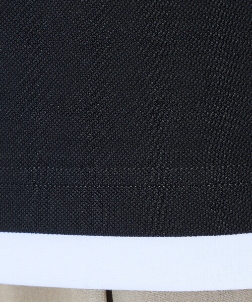 ABAHOUSE(アバハウス)の「キーネック カノコ半袖Tシャツ / フェイクレイヤード(Tシャツ/カットソー・メンズ・グレイッシュブルー/ブラック/ホワイト・46/48)」の10枚目の写真