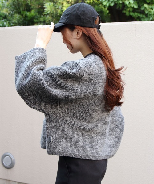 ORCIVAL(オーシバル)の「ORCIVAL/オーシバル ブークレカーディガン BOUCLE CARDIGAN OR-D0127 KBT(カーディガン/ボレロ・レディース・グレー/ネイビー・1)」の7枚目の写真