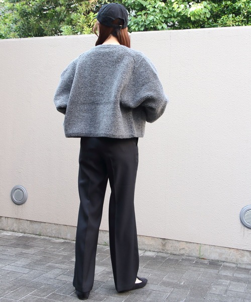 ORCIVAL(オーシバル)の「ORCIVAL/オーシバル ブークレカーディガン BOUCLE CARDIGAN OR-D0127 KBT(カーディガン/ボレロ・レディース・グレー/ネイビー・1)」の14枚目の写真