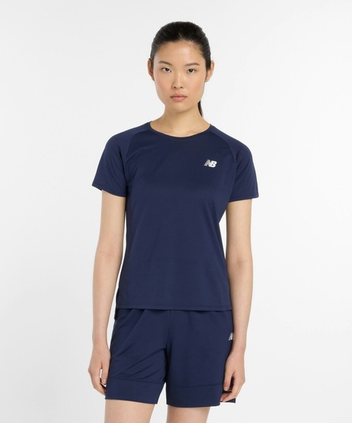 NEW BALANCE（ニューバランス）の「ニューバランス New Balance Sport ショートスリーブTシャツ_（Tシャツ/カットソー・レディース・ベビーピンク/ブラック/ネイビー・S/M/L/XL）」の2枚目の写真