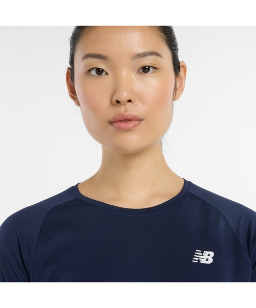 NEW BALANCE（ニューバランス）の「ニューバランス New Balance Sport ショートスリーブTシャツ_（Tシャツ/カットソー・レディース・ベビーピンク/ブラック/ネイビー・S/M/L/XL）」の7枚目の写真