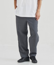 ATON / エイトン】BACK SATIN STANDARD PANTS / バックサテン