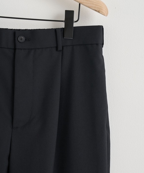 ATON（エイトン）の「【ATON】WOOL TROPICAL LOOSE FIT PANTS／毎日使える定番ウールパンツ（スラックス・メンズ・ブラック/ネイビー/グレー・2/4/6）」の18枚目の写真