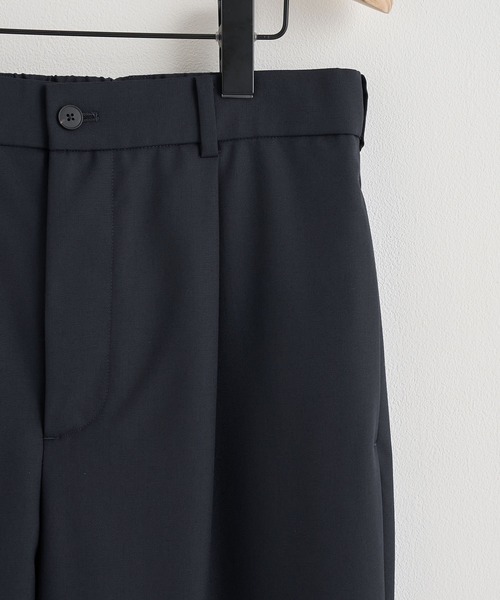 ATON（エイトン）の「【ATON】WOOL TROPICAL LOOSE FIT PANTS／毎日使える定番ウールパンツ（スラックス・メンズ・ブラック/ネイビー/グレー・2/4/6）」の8枚目の写真
