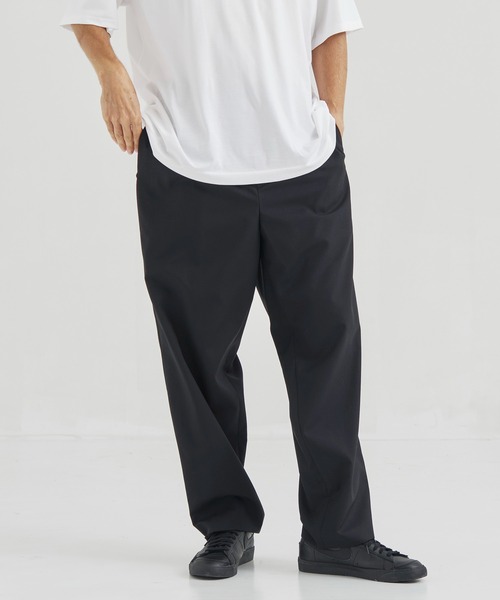ATON（エイトン）の「【ATON】WOOL TROPICAL LOOSE FIT PANTS／毎日使える定番ウールパンツ（スラックス・メンズ・ブラック/ネイビー/グレー・2/4/6）」の21枚目の写真