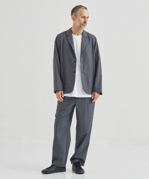 ATON（エイトン）の「【ATON】WOOL TROPICAL LOOSE FIT PANTS／毎日使える定番ウールパンツ（スラックス・メンズ・ブラック/ネイビー/グレー・2/4/6）」の22枚目の写真