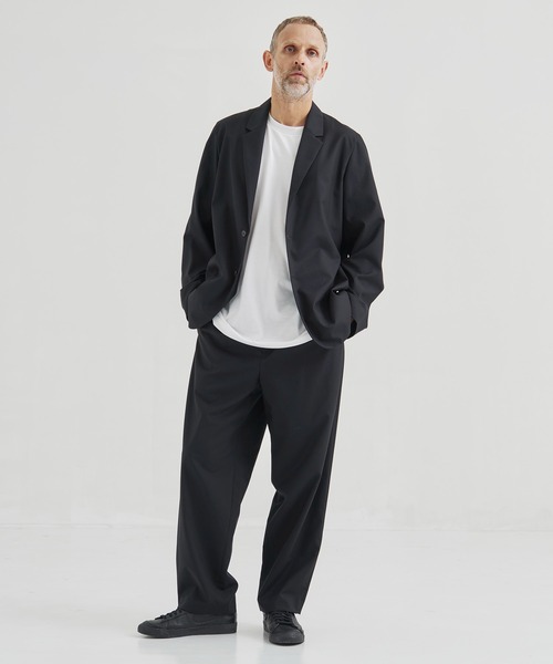ATON（エイトン）の「【ATON】WOOL TROPICAL LOOSE FIT PANTS／毎日使える定番ウールパンツ（スラックス・メンズ・ブラック/ネイビー/グレー・2/4/6）」の20枚目の写真