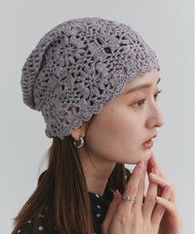 ad thie（アドティエ）の「クロシェ ビーニーハット（ニットキャップ/ビーニー）」