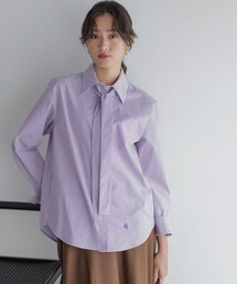 組曲（クミキョク）の「コットンタッチシャーティングボウタイ付き シャツ（シャツ/ブラウス・レディース）」