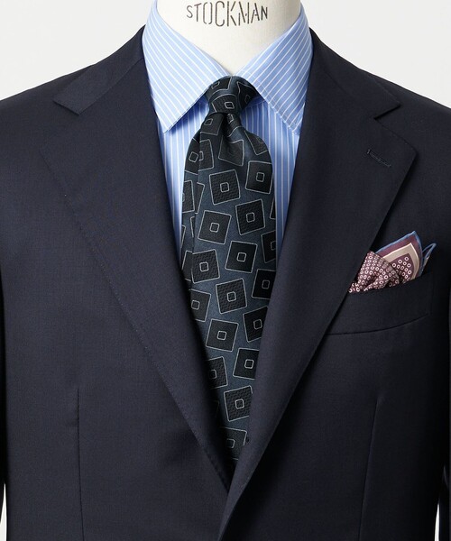 HOLLIDAY＆BROWN＞スクエア ジャガード ネクタイ（ネクタイ