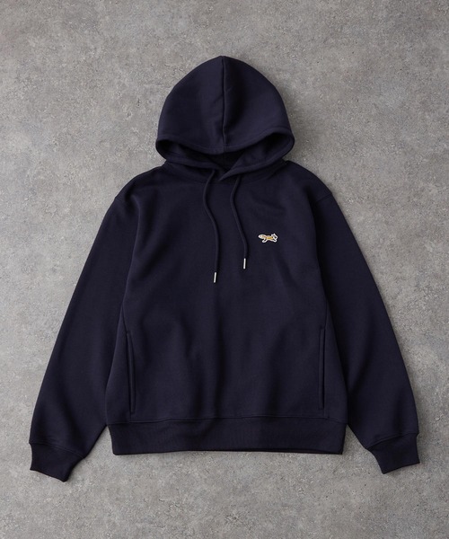 PENNEYS（ぺニーズ）の「PENNEYS/ペニーズ 別注 THE FOX ロゴ ワンポイント刺繍 オーバーサイズシームポケットプルオーバーパーカー（パーカー・レディース・ナチュラル/ライトグレー/ワイン/ブラウン系/ブラック/ネイビー・S/L/M）」の18枚目の写真