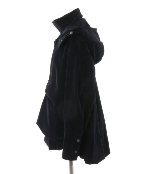 UN3D.（アンスリード）の「VELVET HEM GATHER HOOD CT / ベルベットヘムギャザーフードコート（その他アウター・レディース・キャメル/ブラック・FREE）」の10枚目の写真