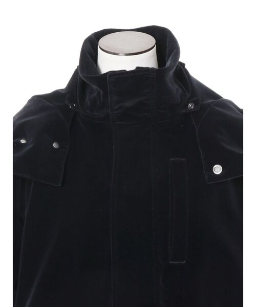 セール】VELVET HEM GATHER HOOD CT / ベルベットヘムギャザーフード