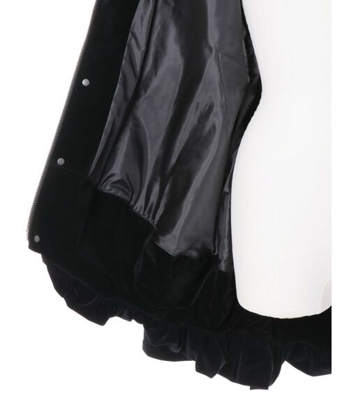 セール】VELVET HEM GATHER HOOD CT / ベルベットヘムギャザーフード