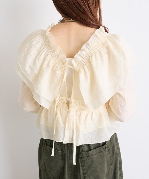 w closet（ダブルクローゼット）の「【25AW】マルチウェイ長袖ブラウス（シャツ/ブラウス・レディース・ブラック/アイボリー/ブルー/ブラウン/グリーン/ピンク・FREE）」の20枚目の写真