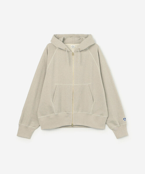 ORCIVAL（オーシバル）の「ORCIVAL | 〈別注〉コットン裏毛 フルジップパーカー MEN（パーカー・メンズ・グレー/オフホワイト/ベージュ・4/5/3）」の3枚目の写真