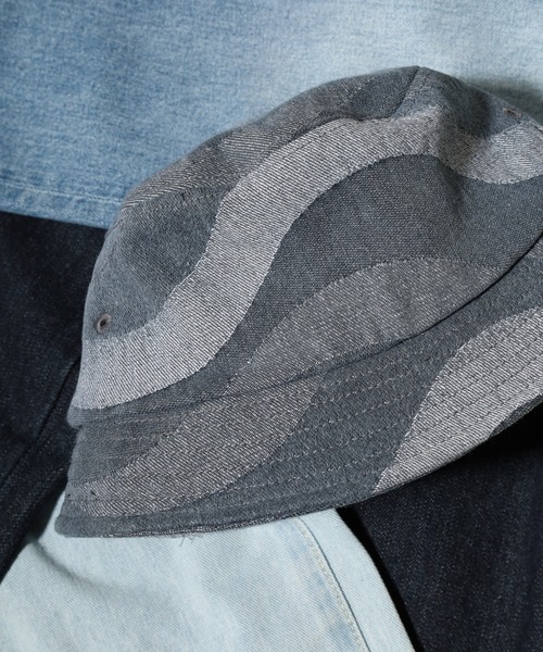 Sense of Grace（センスオブグレース）の「ジャガードデニム　バケットハット（ハット・メンズ・ブラック/ライトブルー/ネイビー/グレー・FREE）」の2枚目の写真