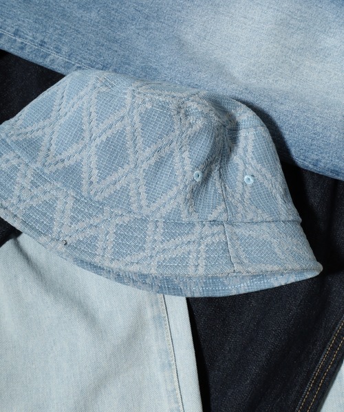 Sense of Grace（センスオブグレース）の「ジャガードデニム　バケットハット（ハット・メンズ・ブラック/ライトブルー/ネイビー/グレー・FREE）」の3枚目の写真