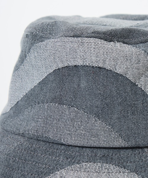 Sense of Grace（センスオブグレース）の「ジャガードデニム　バケットハット（ハット・メンズ・ブラック/ライトブルー/ネイビー/グレー・FREE）」の6枚目の写真