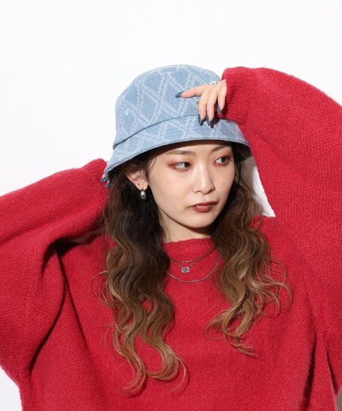 Sense of Grace（センスオブグレース）の「ジャガードデニム　バケットハット（ハット・メンズ・ブラック/ライトブルー/ネイビー/グレー・FREE）」の18枚目の写真