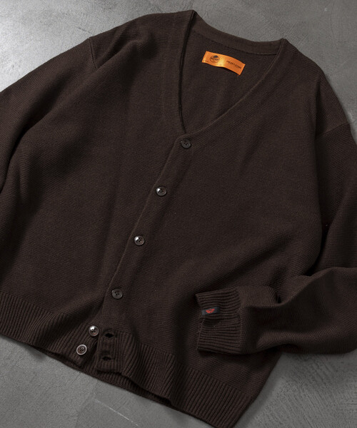 RED KAP(レッドキャップ)の「RED KAP/レッドキャップ 別注 ガーター編み ソリッド カーディガン(カーディガン/ボレロ・メンズ・ダークブラウン/グリーン/ベージュ/ブラック/オリーブ/ネイビー・LARGE/MEDIUM/SMALL)」の3枚目の写真