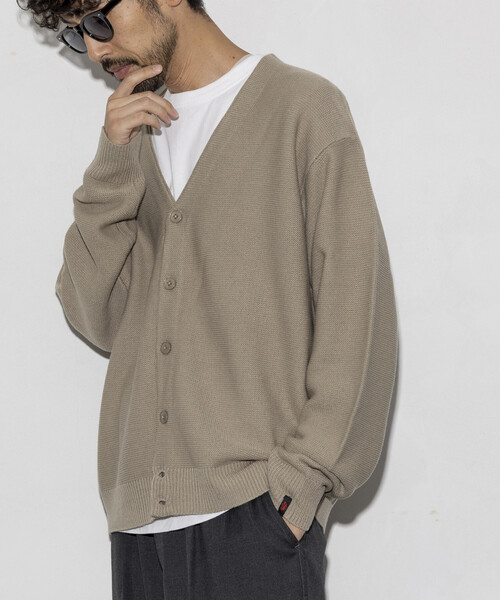 RED KAP(レッドキャップ)の「RED KAP/レッドキャップ 別注 ガーター編み ソリッド カーディガン(カーディガン/ボレロ・メンズ・ダークブラウン/グリーン/ベージュ/ブラック/オリーブ/ネイビー・LARGE/MEDIUM/SMALL)」の1枚目の写真