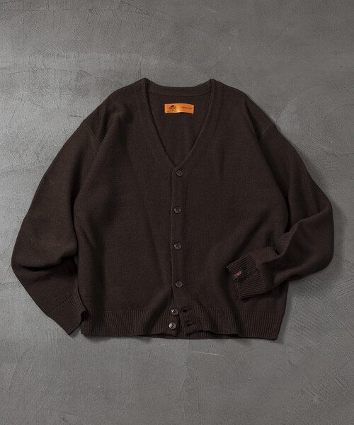 RED KAP(レッドキャップ)の「RED KAP/レッドキャップ 別注 ガーター編み ソリッド カーディガン(カーディガン/ボレロ・メンズ・ダークブラウン/グリーン/ベージュ/ブラック/オリーブ/ネイビー・LARGE/MEDIUM/SMALL)」の22枚目の写真