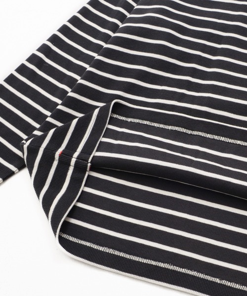 Arnold Palmer（アーノルドパーマー）の「サーフニット シェア ロングTシャツ（Tシャツ/カットソー・レディース・ブラック/アイボリー/アイボリー系・XS/L/M/S/LL）」の8枚目の写真