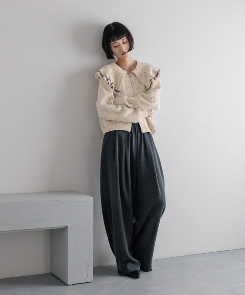 セール】フリルZIPカーディガン 581123（ニット/セーター）｜LOWRYS