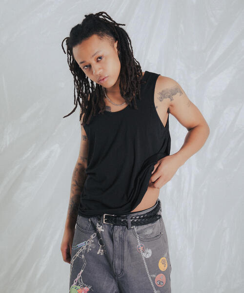 FR(13)NDS（フレンズ）の「FR(13)NDS/フレンズ/タンクトップ（タンクトップ・メンズ・ブラック/ホワイト・F）」の17枚目の写真