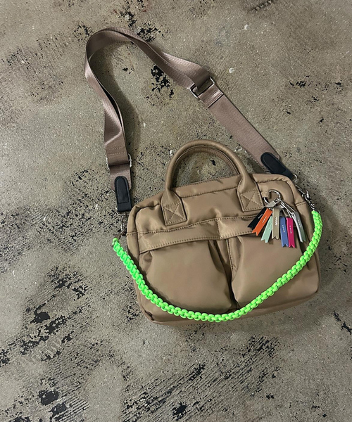 cheek(BAG)(チーク)の「【cheek / チーク】ダブルポケット3WAYボストンバッグ/C25008/ボストン/3WAYユニセックス【WEB限定】(ボストンバッグ・レディース・ブラック/カーキ/ベージュ/グレー・フリー)」の10枚目の写真
