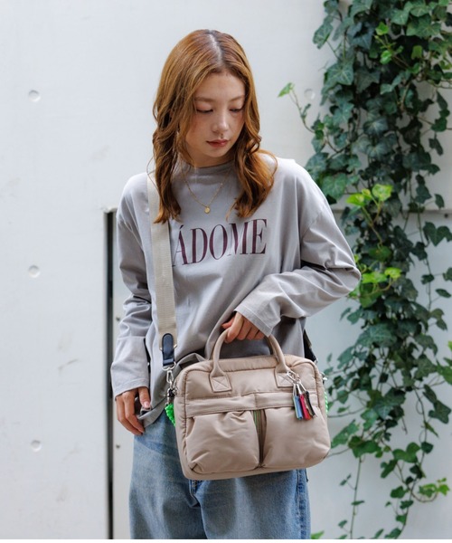 cheek(BAG)(チーク)の「【cheek / チーク】ダブルポケット3WAYボストンバッグ/C25008/ボストン/3WAYユニセックス【WEB限定】(ボストンバッグ・レディース・ブラック/カーキ/ベージュ/グレー・フリー)」の18枚目の写真