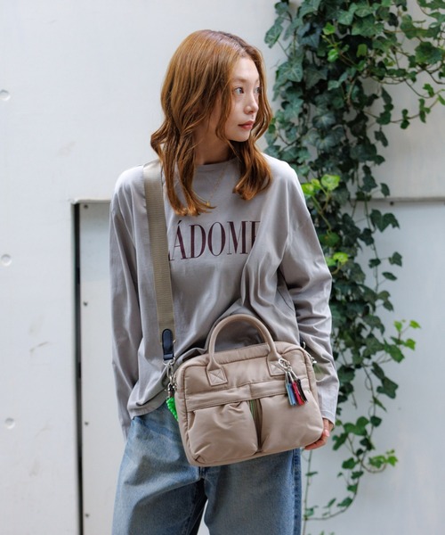 cheek(BAG)(チーク)の「【cheek / チーク】ダブルポケット3WAYボストンバッグ/C25008/ボストン/3WAYユニセックス【WEB限定】(ボストンバッグ・レディース・ブラック/カーキ/ベージュ/グレー・フリー)」の19枚目の写真