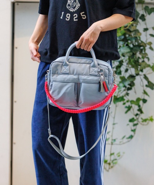cheek(BAG)(チーク)の「【cheek / チーク】ダブルポケット3WAYボストンバッグ/C25008/ボストン/3WAYユニセックス【WEB限定】(ボストンバッグ・レディース・ブラック/カーキ/ベージュ/グレー・フリー)」の14枚目の写真