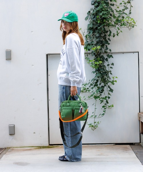 cheek(BAG)(チーク)の「【cheek / チーク】ダブルポケット3WAYボストンバッグ/C25008/ボストン/3WAYユニセックス【WEB限定】(ボストンバッグ・レディース・ブラック/カーキ/ベージュ/グレー・フリー)」の16枚目の写真